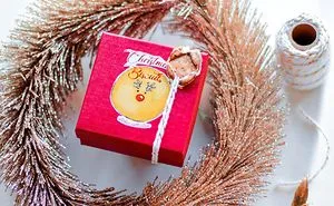 I Made These Boxes With Cute Xmas Biscuit Stickers