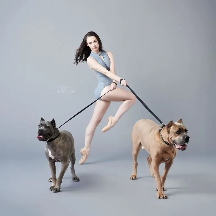 Ballet Dancers And Dogs Pose Together For A Photoshoot And The Result Will Make Your Day (40 Pics)