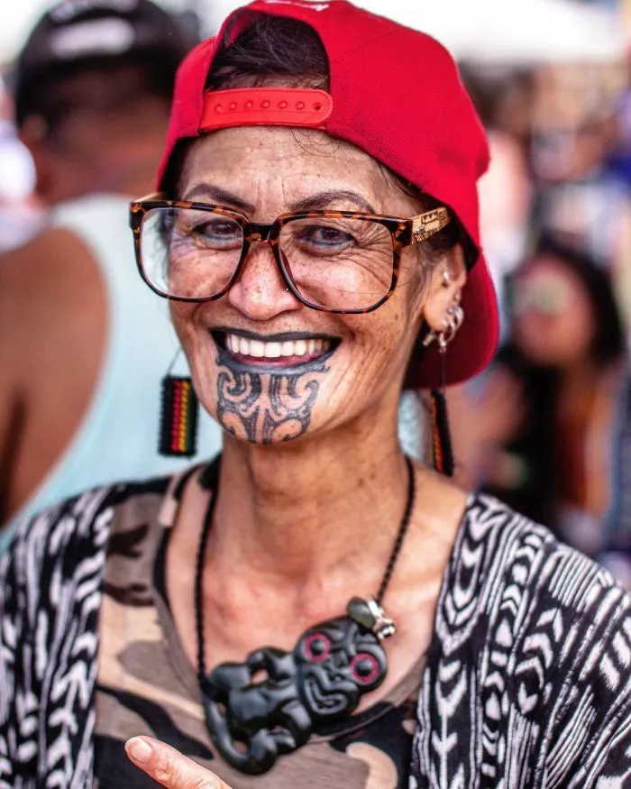 This Beautiful Maori Kween Is Terewai Kingi, She Had Her Traditional TaMoko Tapped 21 Years Ago
