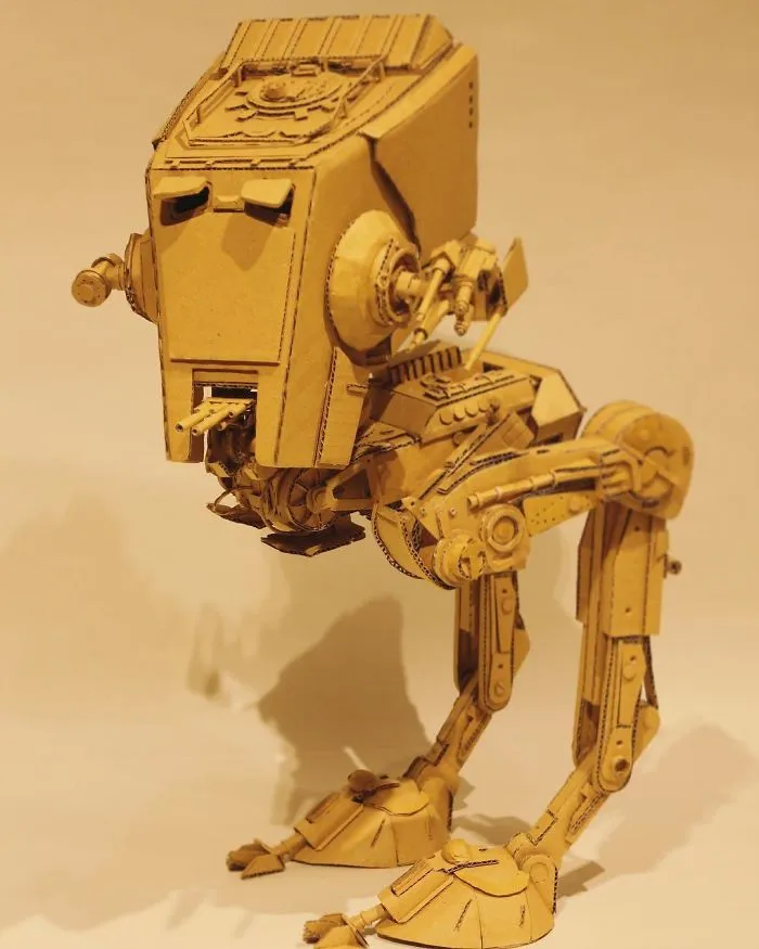 Japanese Woman Converts Amazon Boxes Into Intricate Sculptures (30 New Pics)