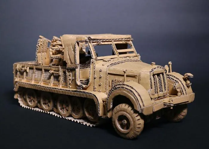 Japanese Woman Converts Amazon Boxes Into Intricate Sculptures (30 New Pics)