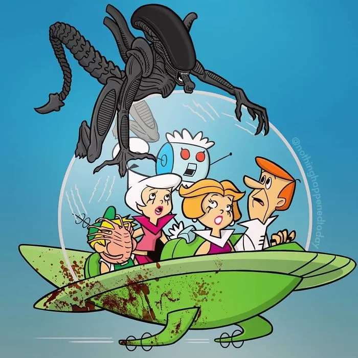 Artist Ed Harrington Is Ruining Our Childhoods By Revealing The Secret Lives Of Our Beloved Characters (35 Pics)