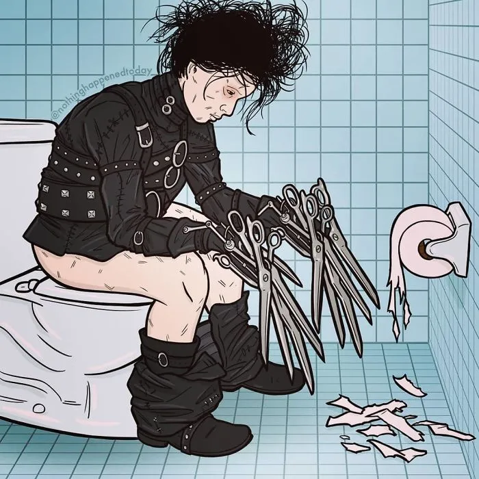 Artist Ed Harrington Is Ruining Our Childhoods By Revealing The Secret Lives Of Our Beloved Characters (35 Pics)