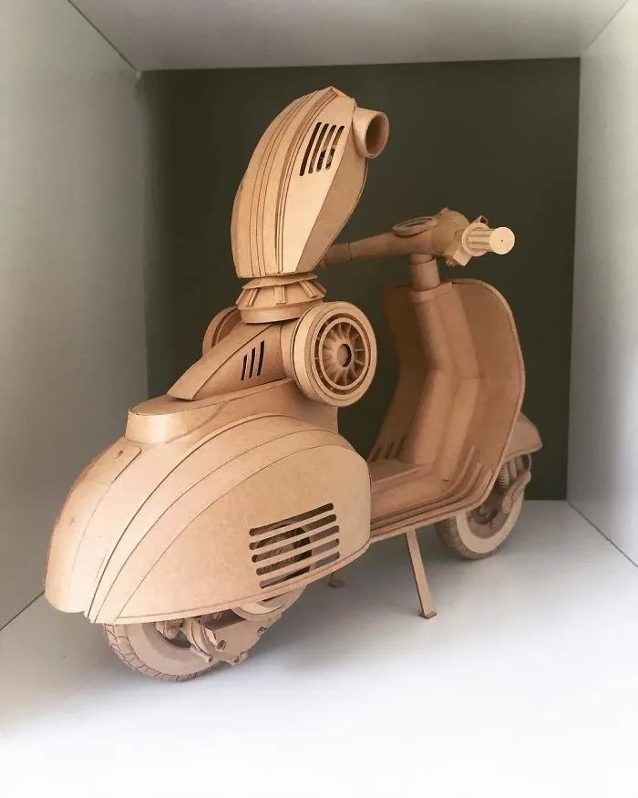 I Have Been Creating Cardboard Sculptures For The Past Couple Of Years