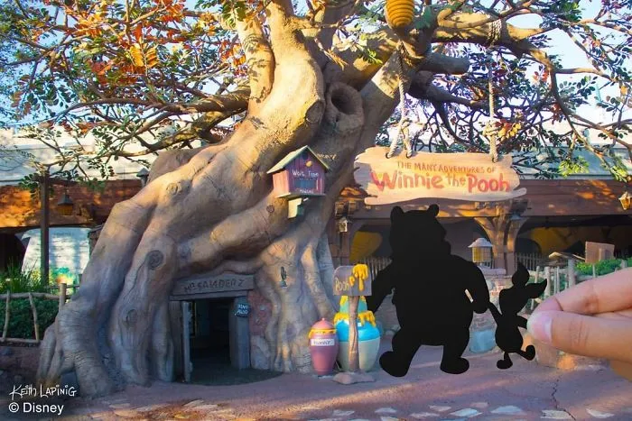 I Travel Around Disneylands Around The World To Hold Up Paper Cut-Outs Of Famous Characters And Scenes (86 Pics)