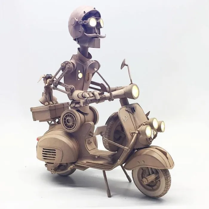 I Have Been Creating Cardboard Sculptures For The Past Couple Of Years