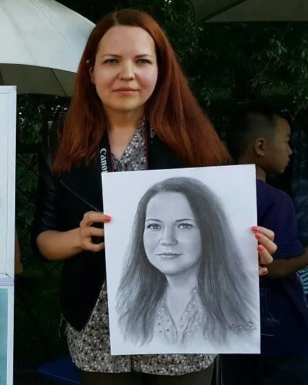 Russian Street Artist Draws Realistic Portraits In One Hour (30 Pics)