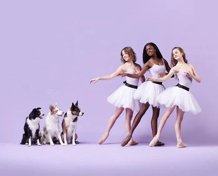 Ballet Dancers And Dogs Pose Together For A Photoshoot And The Result Will Make Your Day (40 Pics)