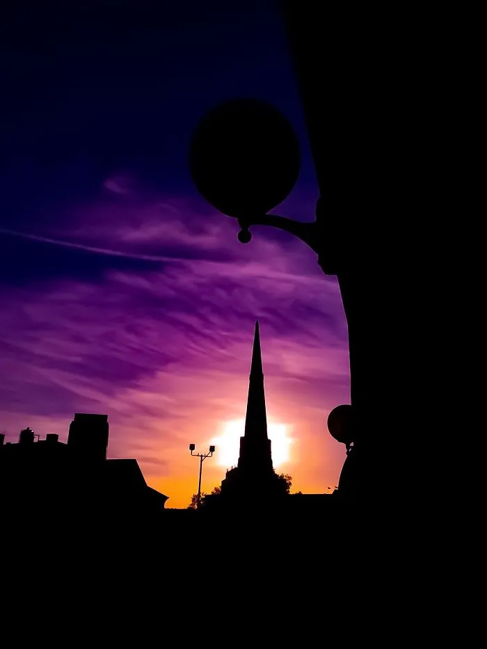 Sunset And Heavenly Silhouettes