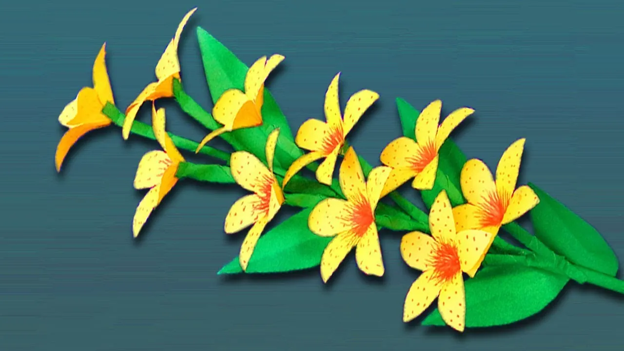 How To Make Beautiful Paper Flowers For Home Decor |  Paper Flower Making