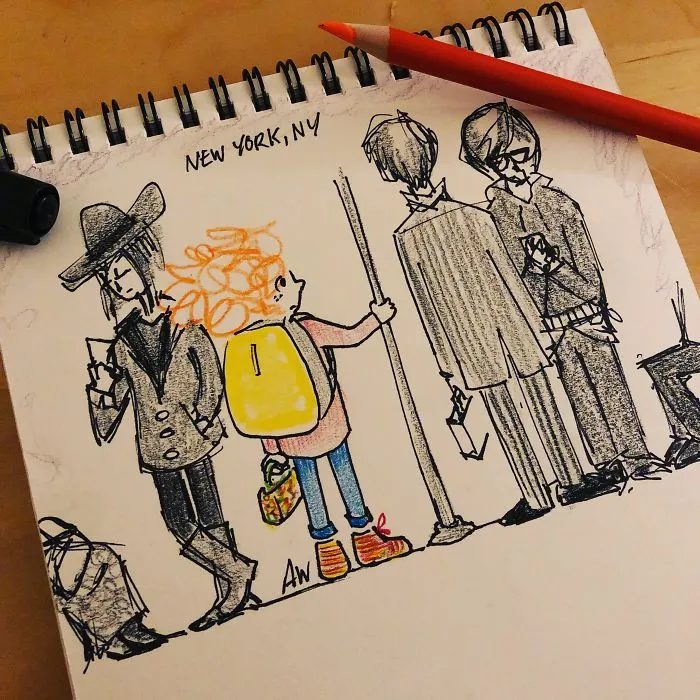 A Colorful Girl In A Monochrome World