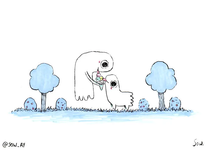 The Adventures Of A Little Ghost And His Cute Dog That I Drew For This Year's Inktober