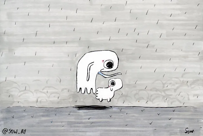 The Adventures Of A Little Ghost And His Cute Dog That I Drew For This Year's Inktober