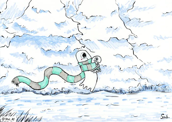 The Adventures Of A Little Ghost And His Cute Dog That I Drew For This Year's Inktober