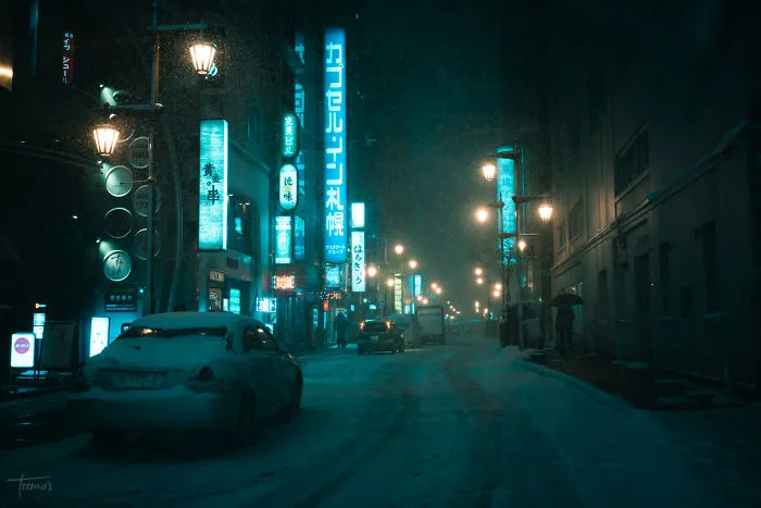 I Spent 3 Weeks In Japan This Winter, Here Are My Best Cyberpunk And Noir Film Inspired Photographs (34 Pics)