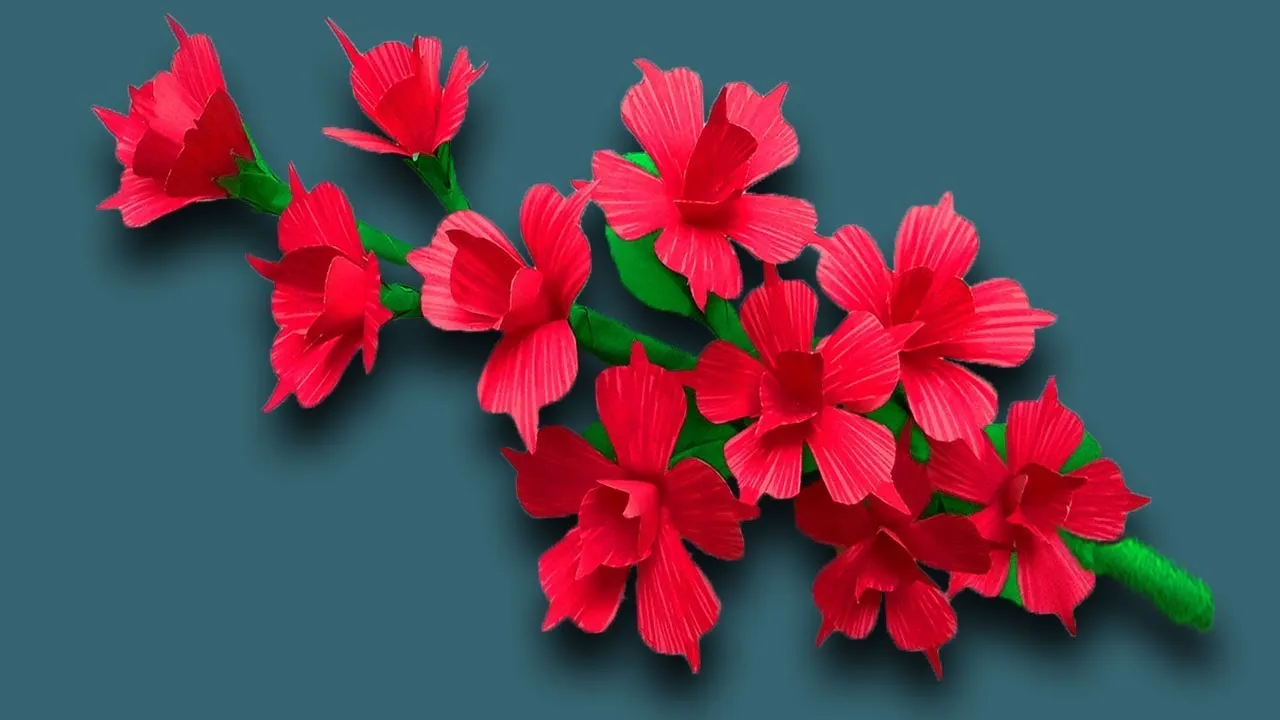 Make Paper Flower For Home Decor Ideas | DIY Handmade Crafts