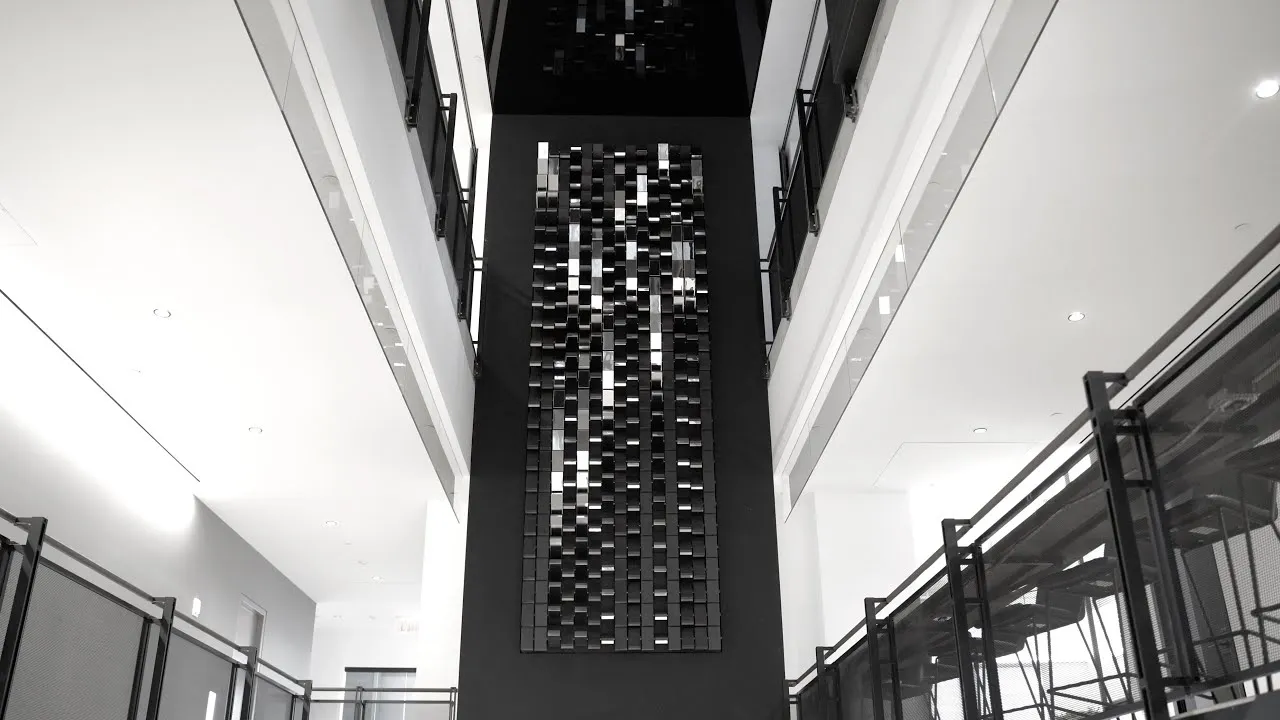 Two-Story-Tall Kinetic Art Installation In Equinox's New Global Hq In Hudson Yards