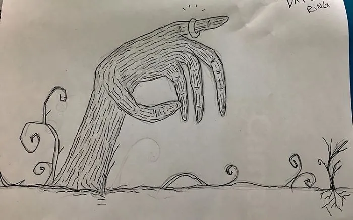 Day 1: Ring, From A Scene In Corpse Bride.