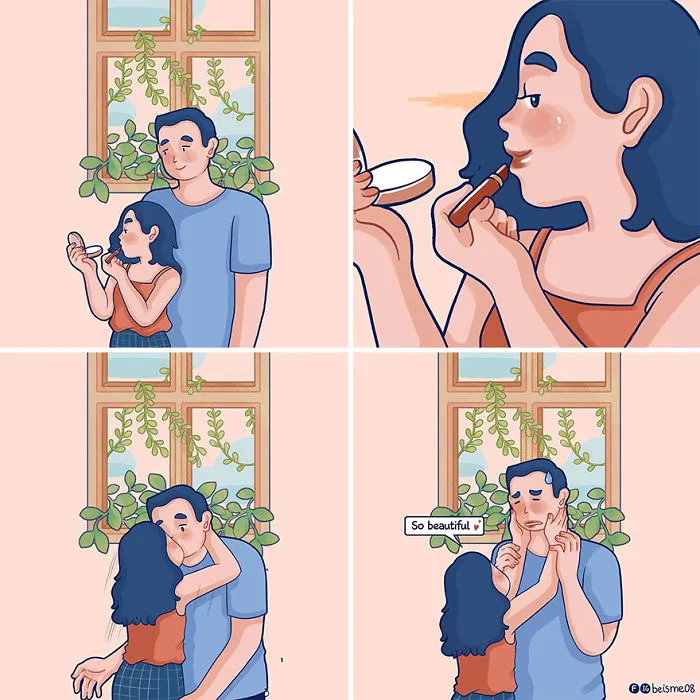 Artist Depicts Her Relationship With Her Boyfriend In 31 Illustrations