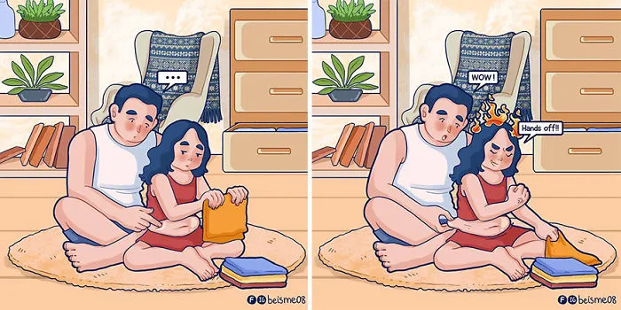Artist Depicts Her Relationship With Her Boyfriend In 31 Illustrations