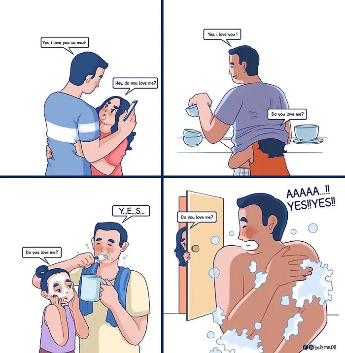 Artist Depicts Her Relationship With Her Boyfriend In 31 Illustrations