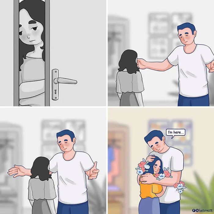 Artist Depicts Her Relationship With Her Boyfriend In 31 Illustrations