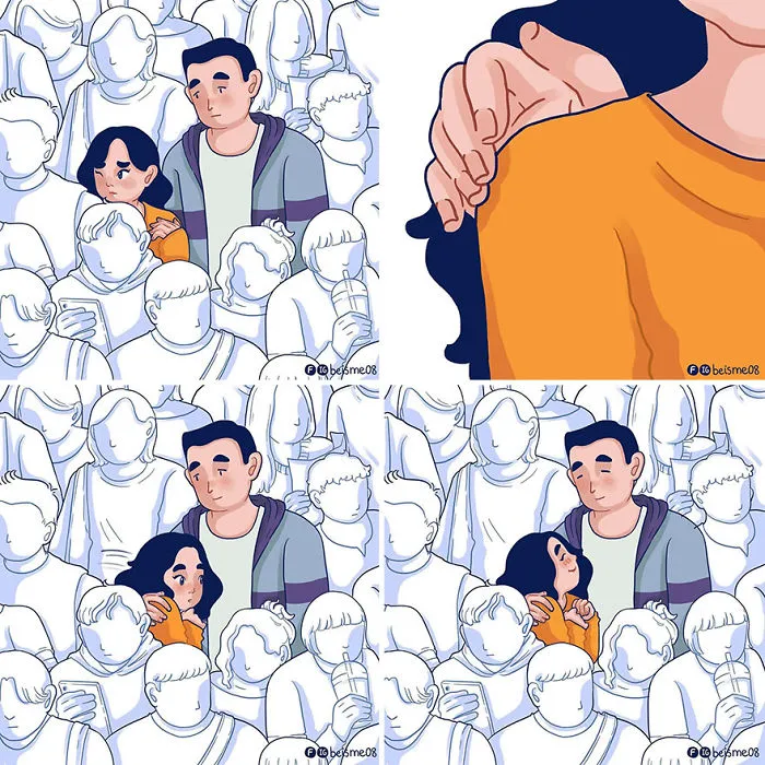 Artist Depicts Her Relationship With Her Boyfriend In 31 Illustrations