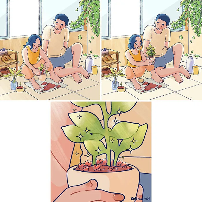 Artist Depicts Her Relationship With Her Boyfriend In 31 Illustrations
