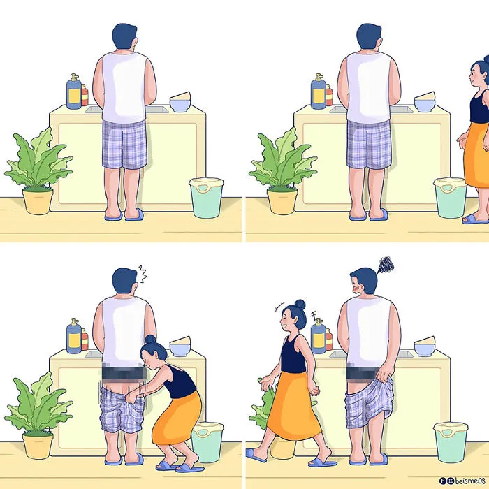 Artist Depicts Her Relationship With Her Boyfriend In 31 Illustrations