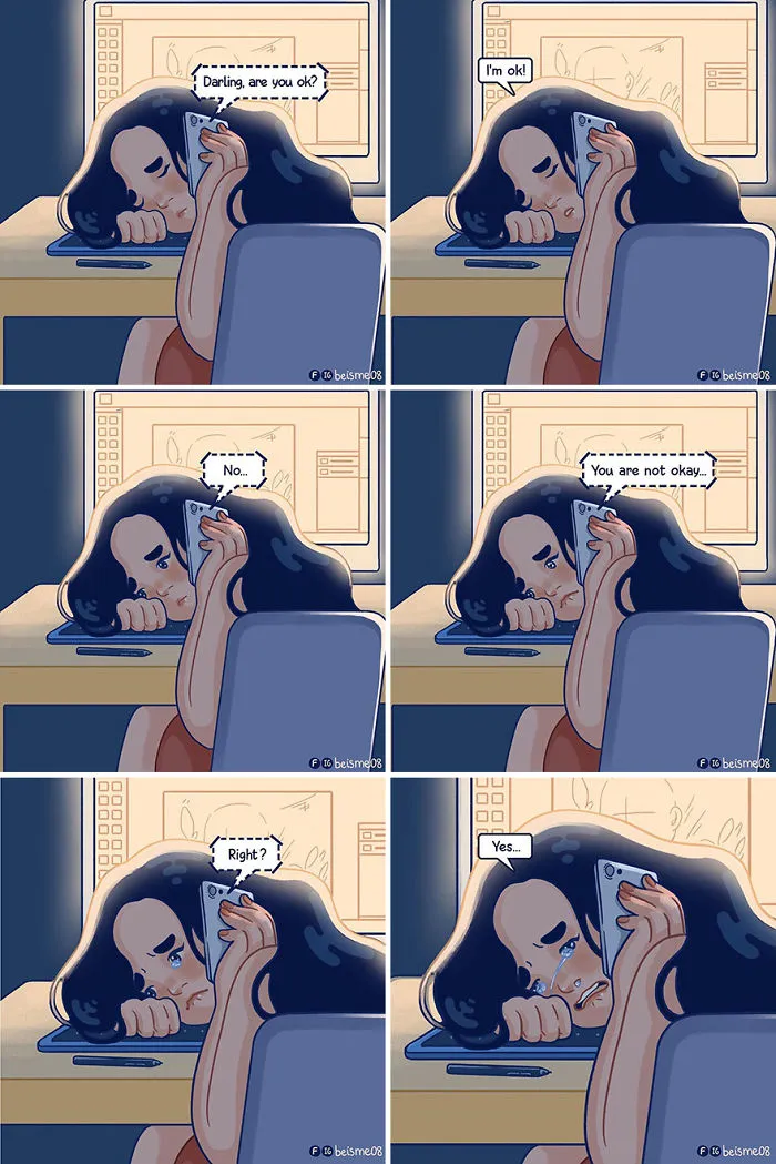 Artist Depicts Her Relationship With Her Boyfriend In 31 Illustrations