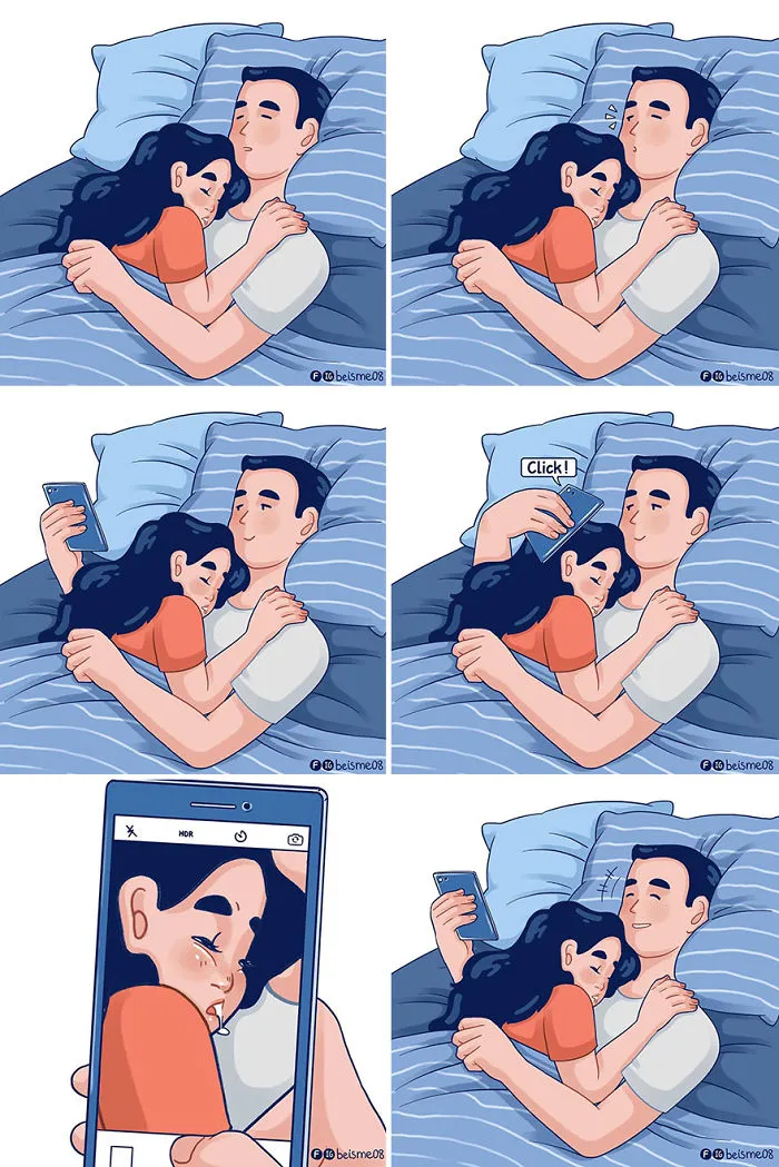 Artist Depicts Her Relationship With Her Boyfriend In 31 Illustrations