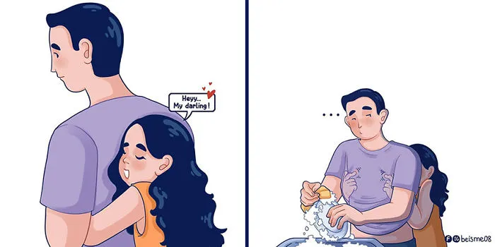 Artist Depicts Her Relationship With Her Boyfriend In 31 Illustrations
