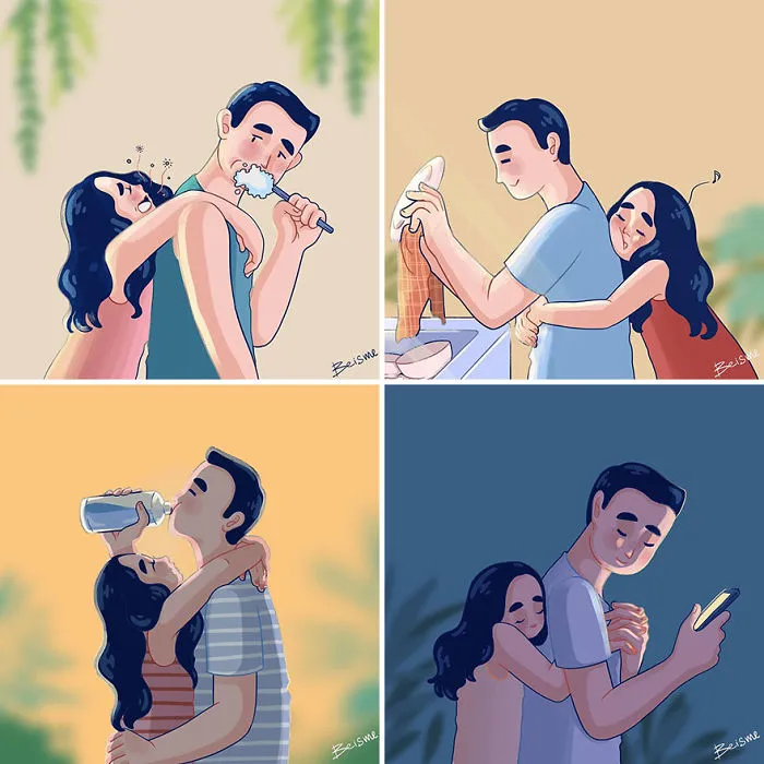Artist Depicts Her Relationship With Her Boyfriend In 31 Illustrations