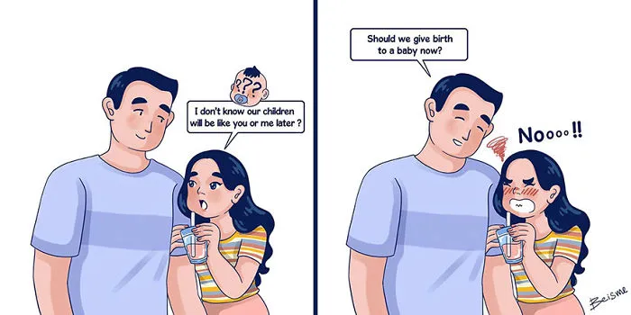 Artist Depicts Her Relationship With Her Boyfriend In 31 Illustrations