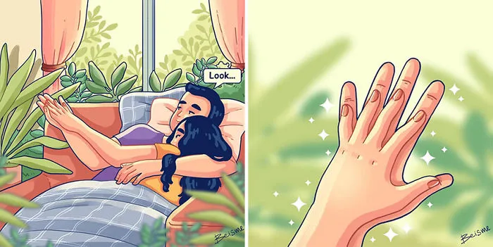 Illustrator Shows In Lovely Drawings What It Is To Be Truly In Love