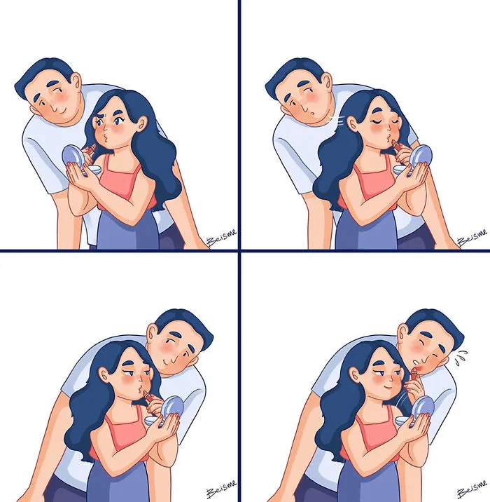 Artist Depicts Her Relationship With Her Boyfriend In 31 Illustrations