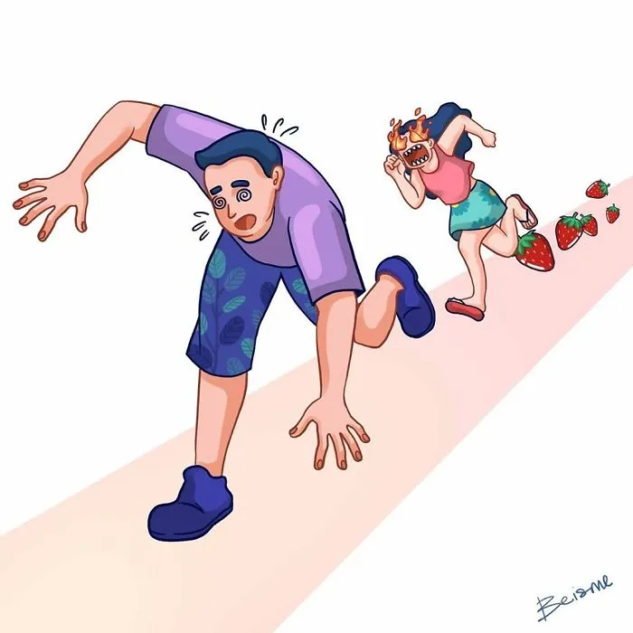 Artist Depicts Her Relationship With Her Boyfriend In 31 Illustrations