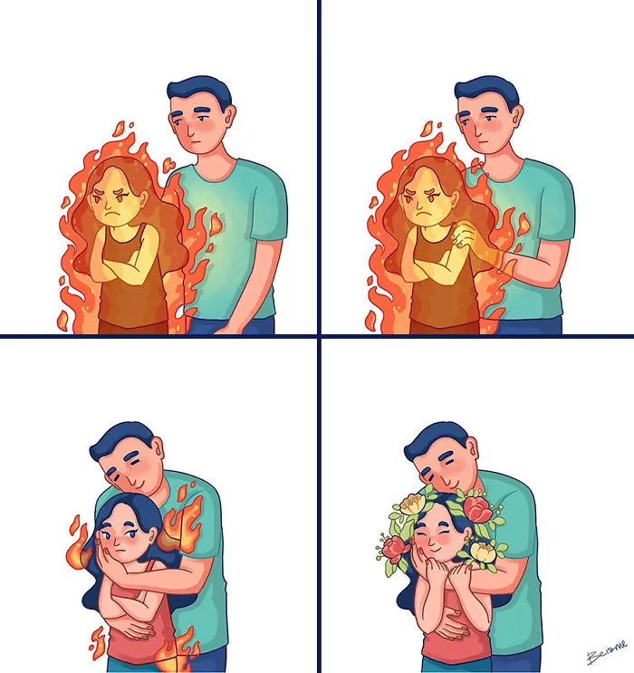 Artist Depicts Her Relationship With Her Boyfriend In 31 Illustrations