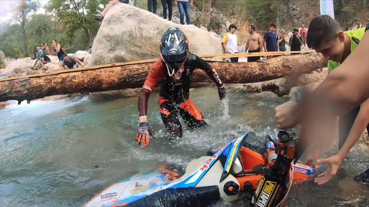 Nut Breaker Bridge At Enduro Motorcycle Race!