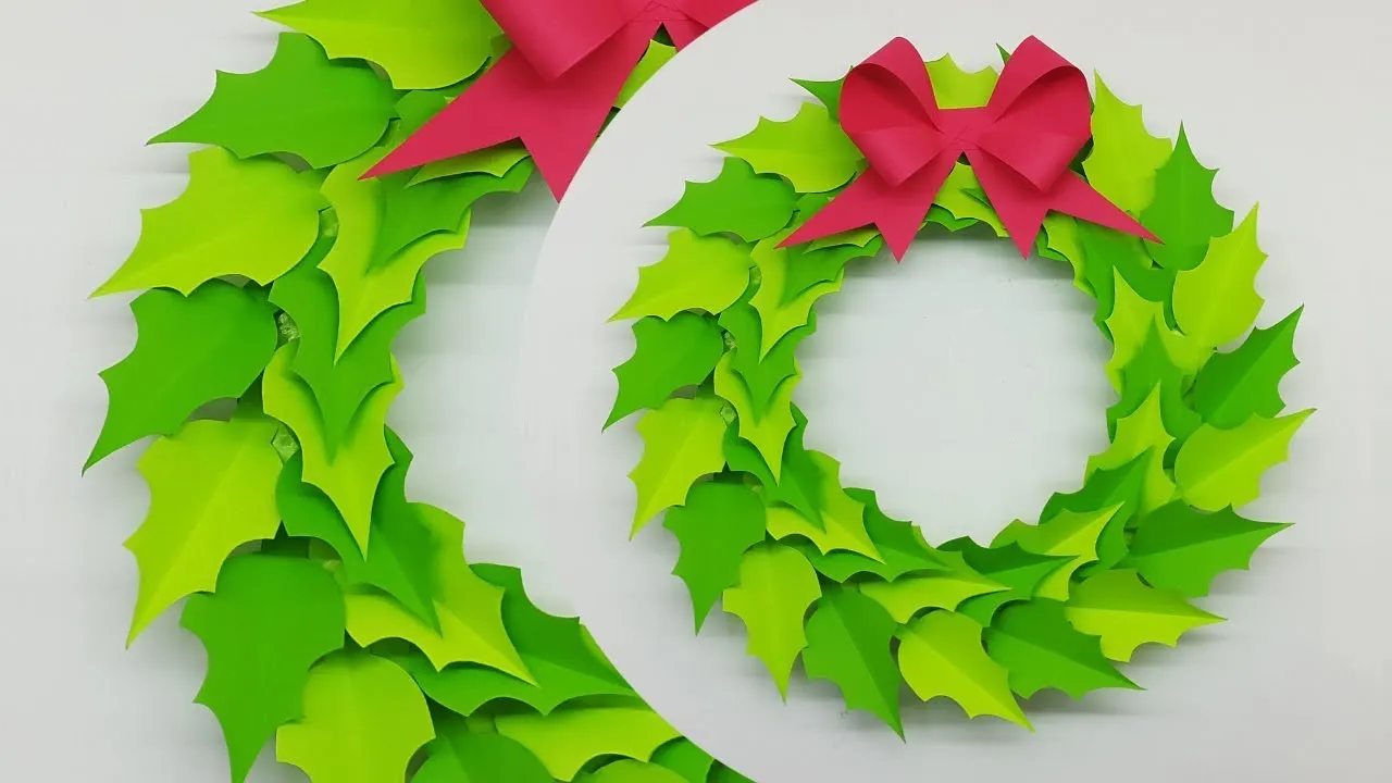 How To Make Christmas Wreath | Paper Christmas Wreath | Christmas Decorations Ideas