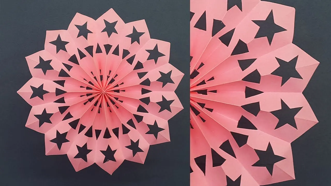 How To Make Paper Snowflakes For Christmas Decorations | 3D Snowflake | Christmas Crafts