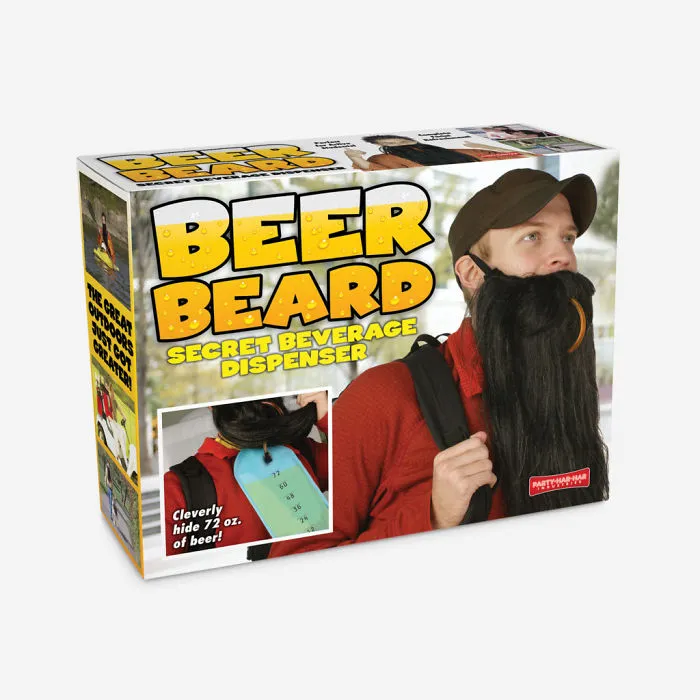 Barba cervecera: Barba falsa que oculta un depósito de cerveza del que beber cómodamente