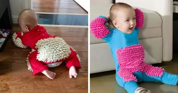 Apparently, You Can Buy A Baby Mop-Onesie On Amazon And People Are Not So Sure About Them