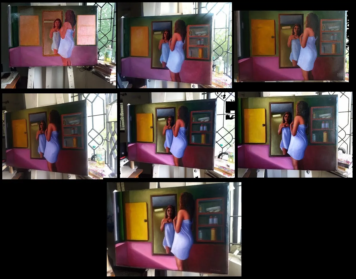 Step By Step Process Of My Oil Painting "I'm Insecure"