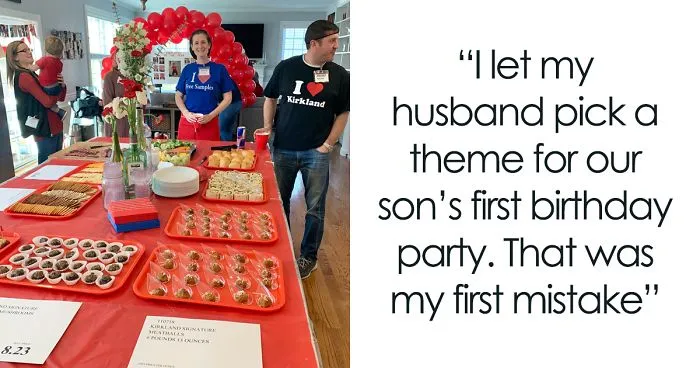 Wife Instantly Regrets Letting Husband Pick Out A Theme For Their 1 Y.O. Son's Birthday