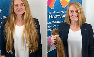 30 Pics Of People Before And After Cutting Their Long Hair To Donate It To Cancer Patients