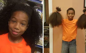30 Pics Of People Before And After Cutting Their Long Hair To Donate It To Cancer Patients