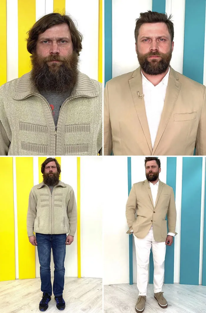30 Before And After Pics Of People Styled By Alexandr Rogov
