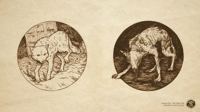 Wolf And Mutant Wolf