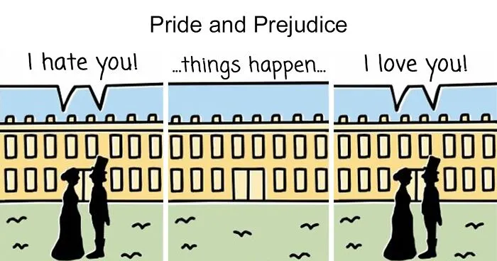 Artist Pokes Fun At Literature Classics In 30 Cartoons